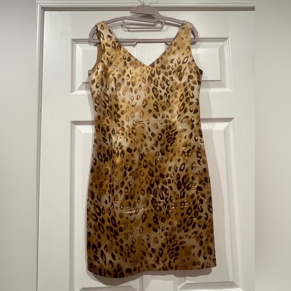 Blushe Impressions Vintage Silk Animal Print Dress Size 4